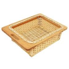 Handicraft Cane Wicker Basket 450mm Vegetable Basket